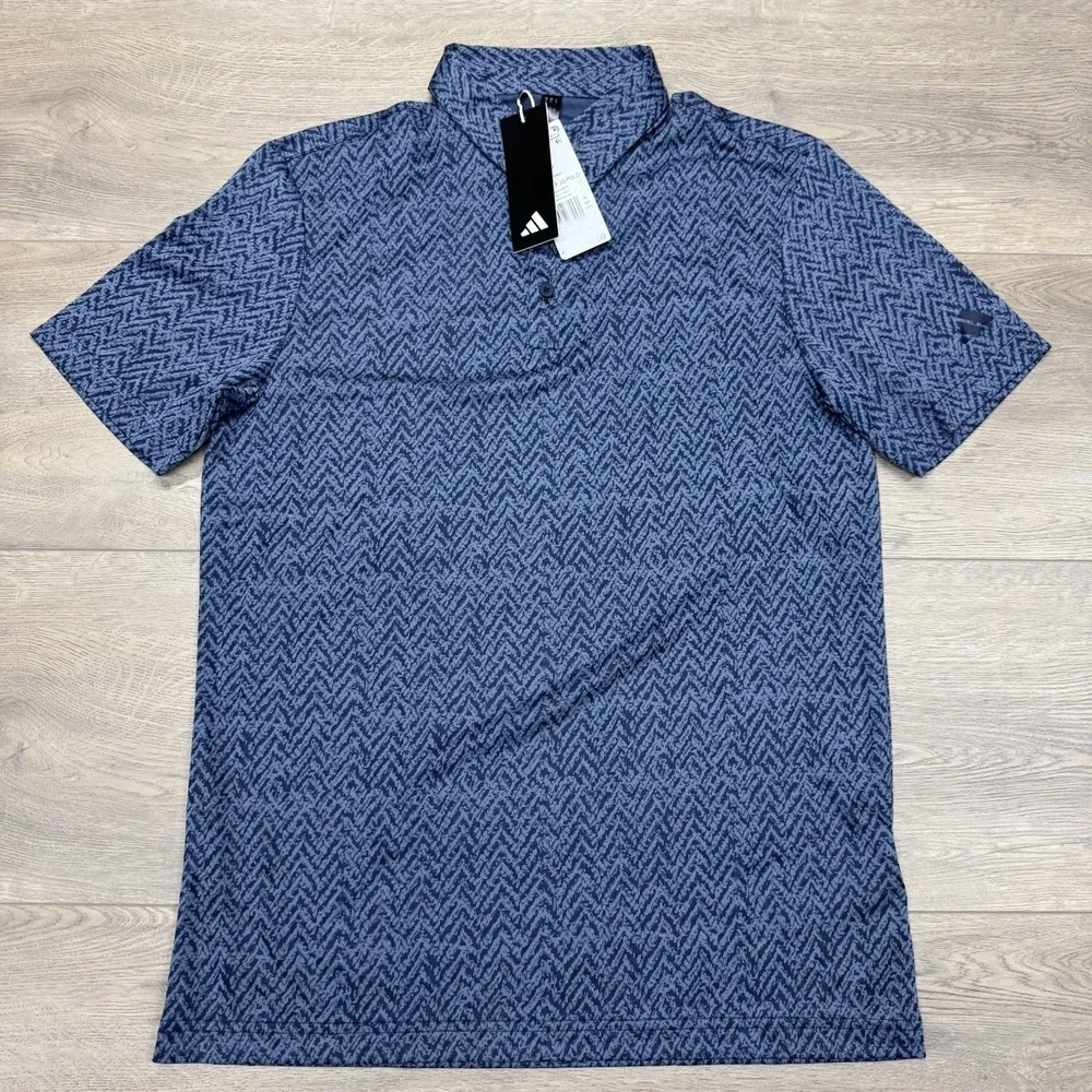 NWT Adidas Fairway JQ‎ Polo Collegiate Navy Men's Sz S Golf Preppy